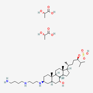 molecular formula C40H77N3O11S B8366538 Squalamine dilactate CAS No. 913698-86-9