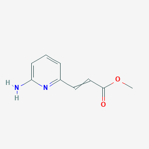 molecular formula C9H10N2O2 B8366616 3-(6-Amino-pyridin-2-yl)-acrylic acid methyl ester 