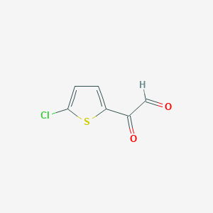 molecular formula C6H3ClO2S B8366626 2-Chloro-5-glyoxyloylthiophene 