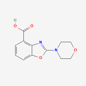 molecular formula C12H12N2O4 B8366729 2-Morpholinobenzoxazole-4-carboxylic acid 