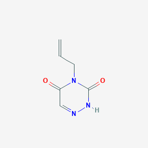 molecular formula C6H7N3O2 B8366751 3,5-Dioxo-4-allyl-2,3,4,5-tetrahydro-1,2,4-triazine 