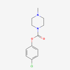 molecular formula C12H15ClN2O2 B8366802 (4-chlorophenyl) 4-methylpiperazine-1-carboxylate 