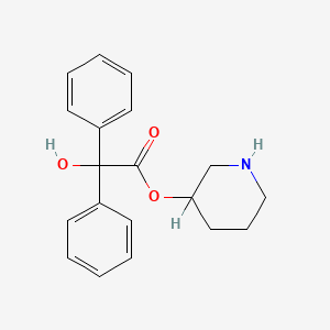 B8366809 3-Piperidyl benzilate CAS No. 57258-61-4