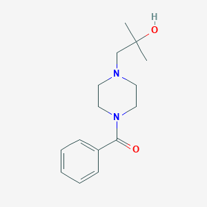 molecular formula C15H22N2O2 B8366815 (4-(2-Hydroxy-2-methylpropyl)piperazine-1-yl)phenylmethanone 