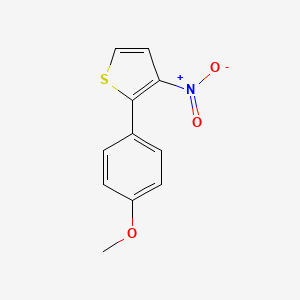 molecular formula C11H9NO3S B8366828 2-(4-Methoxyphenyl)-3-nitrothiophene 
