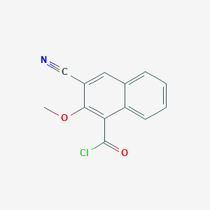 molecular formula C13H8ClNO2 B8366891 3-Cyano-2-methoxy-1-naphthoyl chloride 