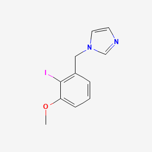 molecular formula C11H11IN2O B8366894 1-(2-iodo-3-methoxybenzyl)-1H-imidazole 