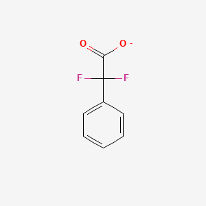 molecular formula C8H5F2O2- B8366908 alpha,alpha-Difluorophenylacetate 