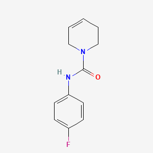 molecular formula C12H13FN2O B8366925 1-(4-Fluorophenylcarbamoyl)-1,2,3,6-tetrahydropyridine 