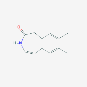 molecular formula C12H13NO B8366949 7,8-dimethyl-1,3-dihydro-2H-3-benzazepin-2-one 