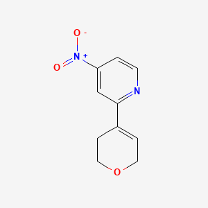 molecular formula C10H10N2O3 B8366997 2-(3,6-dihydro-2H-pyran-4-yl)-4-nitro-pyridine 