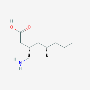 molecular formula C10H21NO2 B8367058 (3S,5S)-3-Aminomethyl-5-methyl-octanoic Acid 