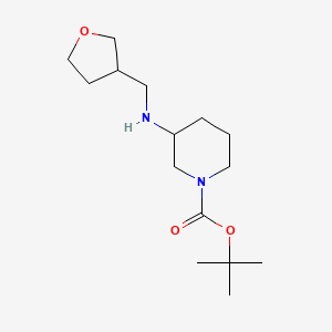 molecular formula C15H28N2O3 B8367070 Tert-butyl 3-(oxolan-3-ylmethylamino)piperidine-1-carboxylate 