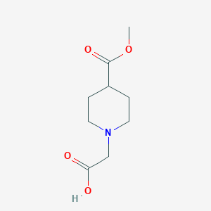 molecular formula C9H15NO4 B8367166 2-(4-(Methoxycarbonyl)piperidin-1-yl)acetic acid 