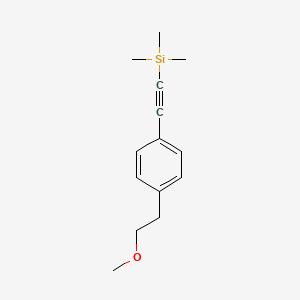 ((4-(2-Methoxyethyl)phenyl)ethynyl)trimethylsilane