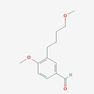4-Methoxy-3-(4-methoxy-butyl)-benzaldehyde