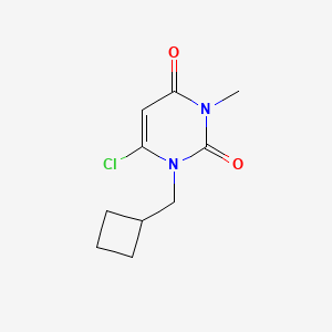 molecular formula C10H13ClN2O2 B8367207 6-chloro-1-cyclobutylmethyl-3-methyl-1H-pyrimidine-2,4-dione 