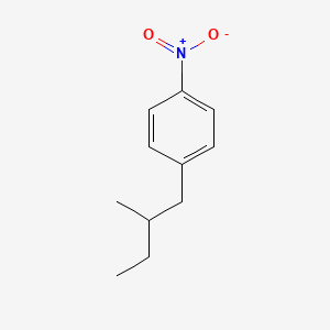 molecular formula C11H15NO2 B8367225 (+)-4-(2-Methylbutyl)-nitrobenzene 