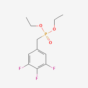 molecular formula C11H14F3O3P B8367237 Diethyl 3,4,5-trifluorobenzylphosphonate 
