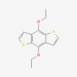 molecular formula C14H14O2S2 B8367268 4,8-Diethoxythieno[2,3-f]benzothiophene 