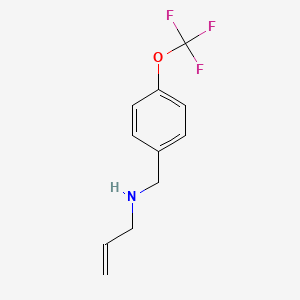 molecular formula C11H12F3NO B8367277 N-[4-(trifluoromethoxy)benzyl]prop-2-en-1-amine 