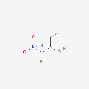 molecular formula C4H8BrNO3 B8367290 1-Bromo-1-nitrobutan-2-ol 