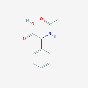 molecular formula C10H13NO3 B8367335 (R)-(acetylamino) (1,4-cyclohexadiene-1-yl)acetic acid 