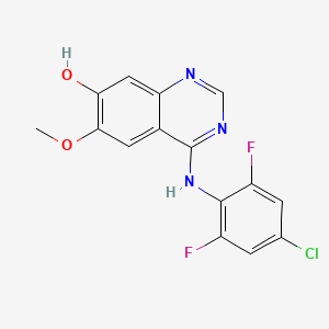 4-(4-Chloro-2,6-difluoroanilino)-7-hydroxy-6-methoxyquinazoline