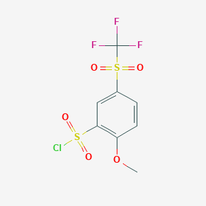 2-Methoxy-5-trifluoromethanesulfonyl-1-benzenesulfonyl chloride