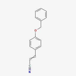 molecular formula C16H13NO B8367386 3-(4-Benzyloxyphenyl)acrylonitrile 