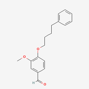 molecular formula C18H20O3 B8367390 3-Methoxy-4-(4-phenylbutoxy)benzaldehyde CAS No. 108807-17-6