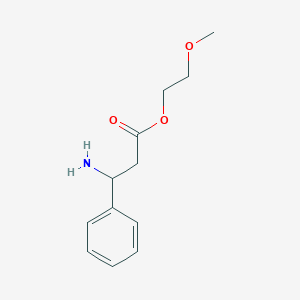 molecular formula C12H17NO3 B8367402 2-Methoxyethyl 3-amino-3-phenylpropionate 