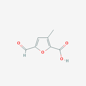 molecular formula C7H6O4 B8367408 5-Formyl 3-methyl furoic acid 