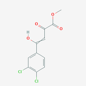 molecular formula C11H8Cl2O4 B8367424 2-Hydroxy-4-oxo-4-(3,4-dichlorophenyl)-2-butenoic acid methyl ester 