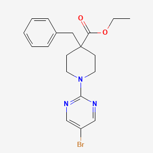 Ethyl 4-benzyl-1-(5-bromopyrimidin-2-yl)piperidine-4-carboxylate
