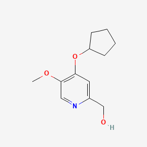 4-Cyclopentyloxy-2-hydroxymethyl-5-methoxypyridine