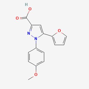 5-(2-furyl)-1-(4-methoxyphenyl)-1H-pyrazole-3-carboxylic acid