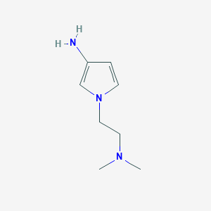 molecular formula C8H15N3 B8367585 1-(2-Dimethylamino-ethyl)-1H-pyrrol-3-ylamine 