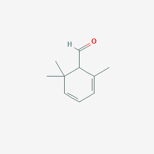 molecular formula C10H14O B8367591 2,6,6-Trimethyl-2,4-cyclohexadiene-1-carboxaldehyde 