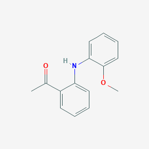 molecular formula C15H15NO2 B8367664 1-[2-(2-Methoxyphenylamino)phenyl]ethanone 