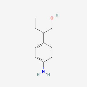 molecular formula C10H15NO B8367680 2-(4-Aminophenyl)butanol 