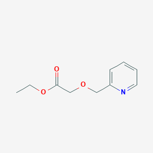 molecular formula C10H13NO3 B8367697 Ethyl 2-(2-pyridinylmethoxy)acetate CAS No. 91012-58-7