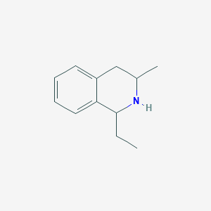 molecular formula C12H17N B8367720 1-Ethyl-3-methyl-1,2,3,4-tetrahydroisoquinoline 