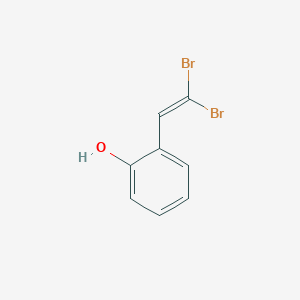 molecular formula C8H6Br2O B8367773 2-(2,2-Dibromovinyl)phenol 