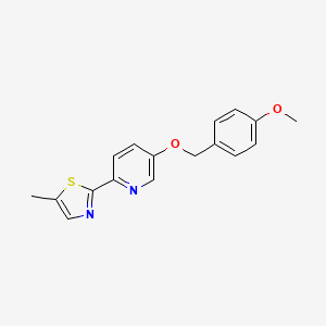 2-(5-(4-Methoxybenzyloxy)pyridin-2-yl)-5-methylthiazole