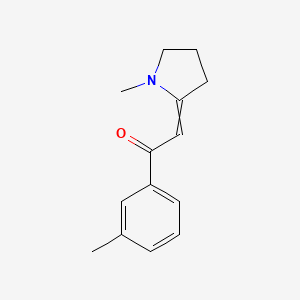 1-(3-Methylphenyl)-2-(1-methyl-2-pyrrolidinyliden)ethanone