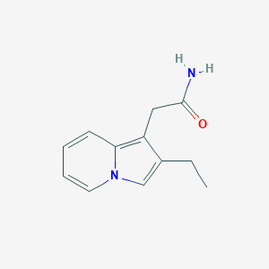 2-(2-Ethylindolizin-1-yl)acetamide