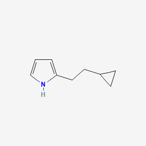 molecular formula C9H13N B8367924 2-(2-Cyclopropylethyl)pyrrole 