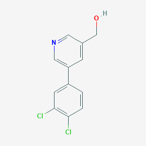 molecular formula C12H9Cl2NO B8367971 [5-(3,4-Dichloro-phenyl)-pyridine-3-yl]-methanol 