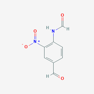 molecular formula C8H6N2O4 B8367979 3-Nitro-4-formamidobenzaldehyde 
